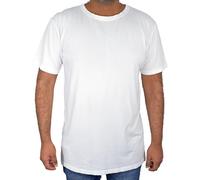 Soft & Simple Mens T Shirt - Casual Plain Crew Neck Short Sleeve T-Shirt - Cooling Organic Bamboo Viscose and Cozy Cotton Tee, Brilliant White, XL