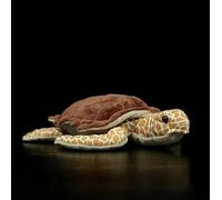 Soft Simulation Green Turtle Plush Toy Lifelike Tortoise Plush Model Stuffed Ocean Animals Doll For Kids Gifts 30cm Hawkbill Turtle