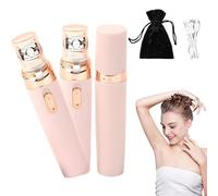 Soft Skin Pro Facial Hair Remover, Softskin Pro, Soft Skin Pro Hair Epilator, 2 in 1 Electric Epilator for Women, Gentle, Precise and Fast, for Face, Hands and Legs (2PCS-Pink)
