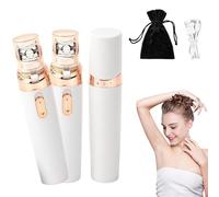 Soft Skin Pro Facial Hair Remover, Softskin Pro, Soft Skin Pro Hair Epilator, 2 in 1 Electric Epilator for Women, Gentle, Precise and Fast, for Face, Hands and Legs (2PCS-White)