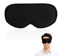 Soft Sleep Mask for Eyes, Moisture Chamber Glasses with Earbud Storage Design Reusable Lightweight Hydrating Eye Mask Comfortable Sleep Goggles for Naps Meditation Yoga