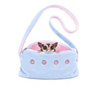 Soft Small Animal Bonding Pouch, Escape-Proof Design for Hedgehogs & Hamsters, Secure Sling Carrier for Daily Bonding
