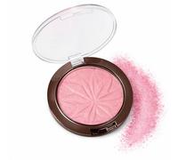 Soft Smoky Pink Pearl Shimmer Pressed Eyeshadow, Long-Wearing Water-Resistant Blendable Powder with Subtle Radiance for Natural to Glam Eye Looks, Compact Round Design for Daily & Travel Use