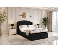 SOFT SNOOZE BEDS Chester Wings Electric Adjustable Mobility Bed with Mattress in Black | Size: Super King SOFT SNOOZE BEDS Black Super King