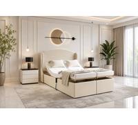 SOFT SNOOZE BEDS Chester Wings Electric Adjustable Mobility Bed with Mattress in Cream | Size: Super King SOFT SNOOZE BEDS Cream Super King