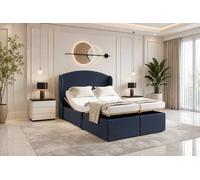 SOFT SNOOZE BEDS Chester Wings Electric Adjustable Mobility Bed with Mattress in Dark Blue | Size: Small Single SOFT SNOOZE BEDS Dark Blue Small Single