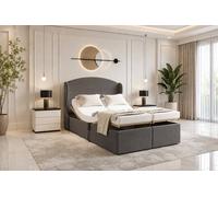 SOFT SNOOZE BEDS Chester Wings Electric Adjustable Mobility Bed with Mattress in Dark Grey | Size: Small Double SOFT SNOOZE BEDS Dark Grey Small Double