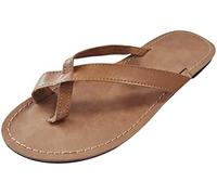 Soft Sole Pearl Women's Fowers Shoes Round Toe Rhinestone Sandals Wedge Fashion Women's Sandals One Strap Sandals for Women (B Brown)