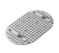 Soft Solid Acupressure Mat - 18x30 Inches Reflexology Foot Massage Pad for in-Place Slow Jogging, Indoor Treading Stepping Exercise, Plantar Fasciitis Relief, Home Fitness Training Equipment(Gray)