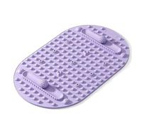 Soft Solid Acupressure Mat - 18x30 Inches Reflexology Foot Massage Pad for in-Place Slow Jogging, Indoor Treading Stepping Exercise, Plantar Fasciitis Relief, Home Fitness Training Equipment(Purple)