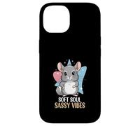 Soft Soul Sassy Vibes Cute Chinchilla Lover Case for iPhone 14
