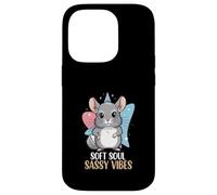 Soft Soul Sassy Vibes Cute Chinchilla Lover Case for iPhone 14 Pro