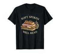 Soft Spoken Well Read Literary Introvert Reader Value Graphic T-Shirt