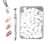 Soft Sponges - Cosmetic Foam with Pen | Polish Transfer & Painting Tool for Manicure Lovers | Easy-to-Use Naill Design Supplies for DIY, Families, Salons, Home Nails Arts & Gift Sets