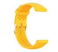 Soft Sports Silicone Strap Compatible with VERTICAL 9 5 Peak DLC/PRO 3 Fitness Band/RACE Belt 20 22mm Breathable Bracelet(Yellow,22mm Watchband)