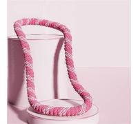 Soft Spring Exercise Ring, Weighted Full-Padded Fitness Circle for Waist Toning, Foldable Abdominal Workout Equipment for Women with Color Options(Pink)