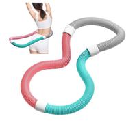 Soft Spring Fitness Hoop for Waist Fat Loss & Training, Foldable Indoor Entertainment Exercise Ring Fitness Circles for women Adults Core Workout Equipment yoga Home Office Gym Use (1KG)