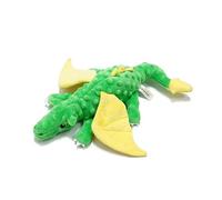 Soft Squeaky Flying Dragon with Crinkle Wings, Durable Chew Toy for Small & Medium Dogs (GREEN)