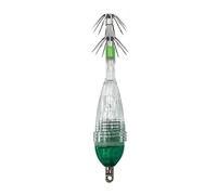 Soft Squid Lure - Saltwater LED Stainless Steel Hook Mono Wire | Octopus Skirt Bait for Deep Drop Trolling for Large Game Fish Attrezzat