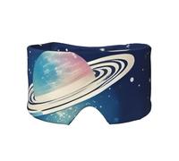 Soft Starry Sky Universe Space Print Eyes Cover with Adjustable Strap for Sleeper Night Sleeping Work Nap and Yoga
