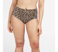 Soft Stretch Knickers with High Waist Nude Leopard