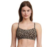 Soft Stretch Padded Bralette Nude Leopard