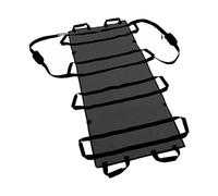 Soft Stretcher Foldable Waterproof Folding Soft Stretcher with 12 Handles Nylon Patient Aid Portable for Home Sports Venues Family Emergency for emergency rescue hospital ambulance outdoor s(Black 02)