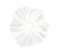 Soft Stretchy French Bowknot Hair Tie White Scrunchies For Ponytail Gentle Grip Styling Accessories Occasions Elegant White Hair Tie For Ponytail
