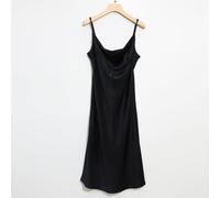 Soft Strokes Silk Women's Silk Slip Dress Rebirth of Venus - Black | Size: 8 Soft Strokes Silk Black 8