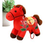 Soft Stuffed Animal - Safe Soft Toys, 20x5x20cm Cuddly Toy for Spring Celebration, Cuddly Horse with Hanging Charm, Cute Horse, Adorable Animal for Tabletop Arrangement, Office and Lounge