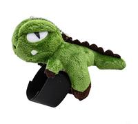 Soft Stuffed Dinosaur Plush Pendant for Bicycle Handlebar, Decorative Animal Doll Accessory Compatible with Scooters, Motorcycles, and Bikes (Green)