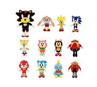 Soft Stuffed Doll Amy Rose Knuckles Eggman Shadow Blaze Silver Sonic Plush Toy