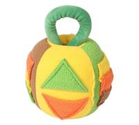 Soft Stuffed Stridule Balls - Puppy Brain Play 4.72 x 4.72 x 7 Inches, Durable Plush Brown and Green | Indoor Enrichment Training Tool to Relieve Boredom,