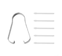 Soft Stylus Nibs for Samsung for S Pen with Metal Tweezers - Replacement Tips for Galaxy Tab A7 S7 S8 S9 for ultra - Precise Drawing 5pcs(5 white + 1 clip)
