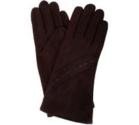 Soft Suede Winter Glove with Square Detailing SNUGRUGS Brown S