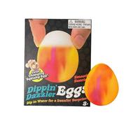 (soft sunrise) Fidget Toy 1pc NeeDoh Dippin' Dazzler Egg Squishy Toy Squeeze Color Changing Egg