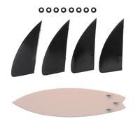 Soft Surf Fins - Set of 4 Lightweight Removable Surf Fins for Surfing, Swimming and Water Sports