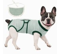 Soft Surgery Recovery Suit for Female/Male Dog Cat, Bandana Set Included, E-Collar Cone Alternative Anti Licking Abdominal Wounds After Spay/Neuter, Small Dogs Full Body Onesies, Medical Pet Bodysuit