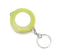 Soft Tape Measure Mini Colored Keychain Shape Retractable Ruler for Fabric Sewing Tailor Cloth Knitting (Green)