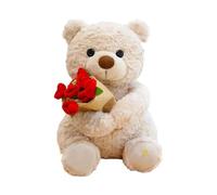 Soft Teddy Bear - Decorative Teddy Bear in Soft Velvet - Wedding or Birthday Gift - Soft for Celebrating | Aesthetic Decoration for Sofa, Living Room