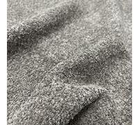 Soft Teddy Boucle Slubbed Curled Fire Retardant Nubby Upholstery Fabric by The Metre - Truffle