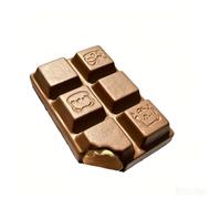 Soft Texture Simulated Chocolate Toast Sensory Fidget Toy, Slow Rising Round Bunny Bun Squeeze Toy