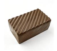Soft Texture Simulated Chocolate Toast Sensory Fidget Toy, Slow Rising Round Bunny Bun Squeeze Toy