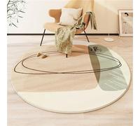 Soft Thick Round Area Rug Mat - Large Decorative Carpet for Living Room Bedroom or Nursery - Cozy Floor Mats for Chair Bedside or Hanging Basket