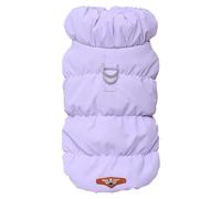 Soft Thick Warm Windproof Cold-Proof Winter Snow Dogs Coat With D-Ring For Bichon Frises Bulldogs Poodles Shiba Inus,PURPLE,S