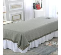 Soft Thicken Beauty Bed Cover With Face Hole Massage Table Not Included Lightweight Waterproof Fitted Massage Couch Sheet Washable(N,140X230CM)