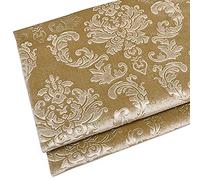 Soft Thicker Velvet Fabric Upholstery Dressmaking Curtain Blind Cushion Craft Velour Material 145 Cm Wide Sold by The Meter(Color:Light Yellow)