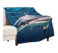 Soft Throw Blanket for Couch, Lightweight Flannel Blanket for Sofa, Hammerhead Shark Scans The Ocean Couch Throw Bed, Warm Cozy Decorative Blankets Fall Winter Decor 40"x60"