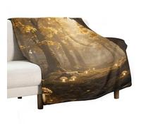 Soft Throw Blanket for Couch, Lightweight Flannel Blanket for Sofa, Magic Forest Couch Throw Bed, Warm Cozy Decorative Blankets Fall Winter Decor 40"x60"