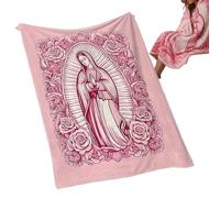 Soft Throw Blanket | Religious Bedding Home Decor - Soft Flannel Warm Blankets,for Bedroom Living Room Couch Sofa Dormitory Camping Holiday Winter Women Kids Adults